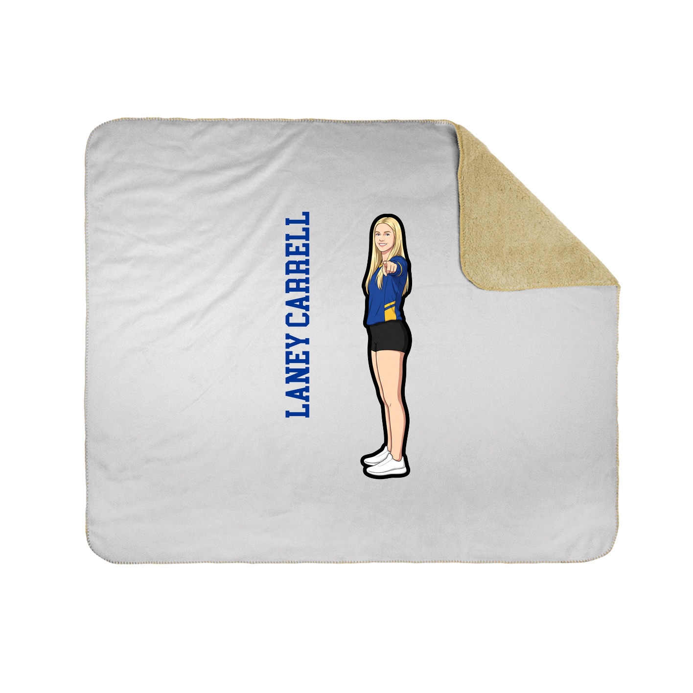 50x60 Sherpa Lined Throw Blanket