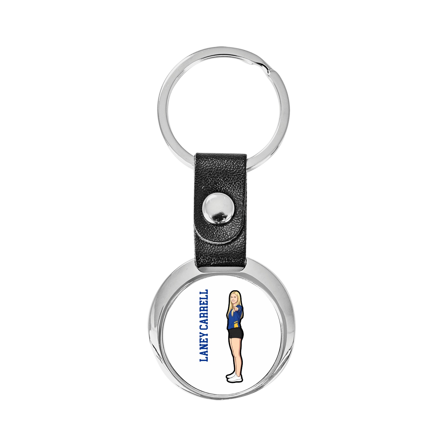 Key Chain — Name Vertical in Classic