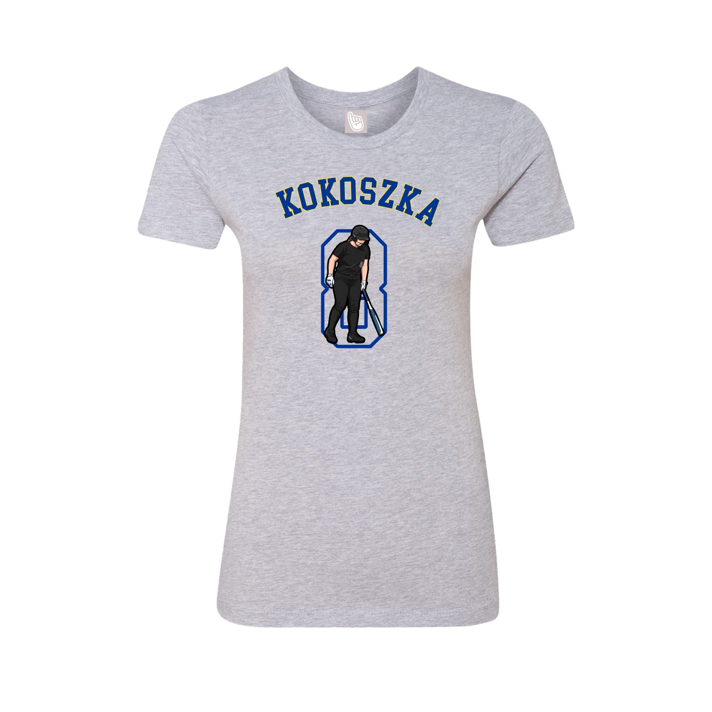 Fitted Women's Tee — Shirsey Arch in Grey