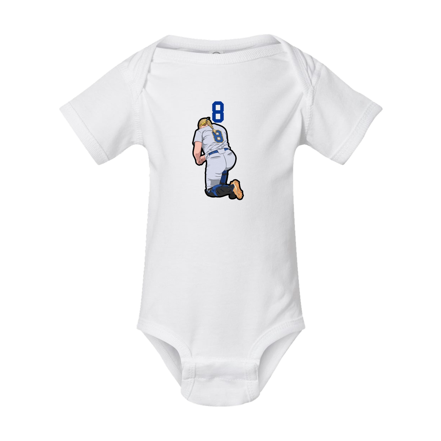 Baby Onesie — Number Top in White