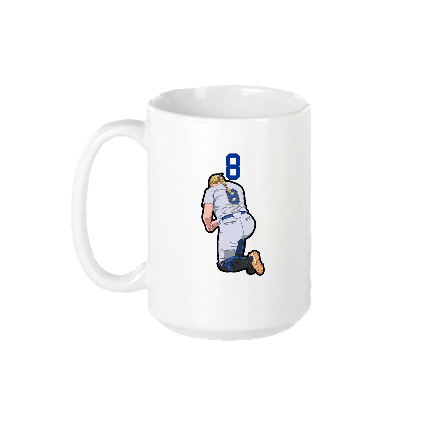 15oz Coffee Mug — Number Top in White