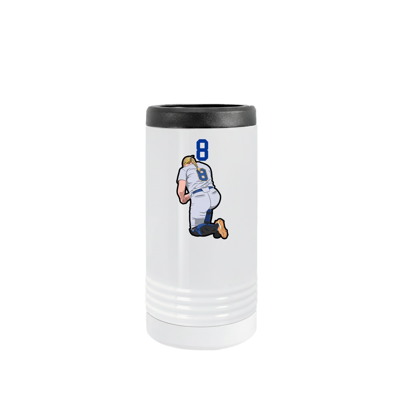 Slim Beverage Holder — Number Top in White