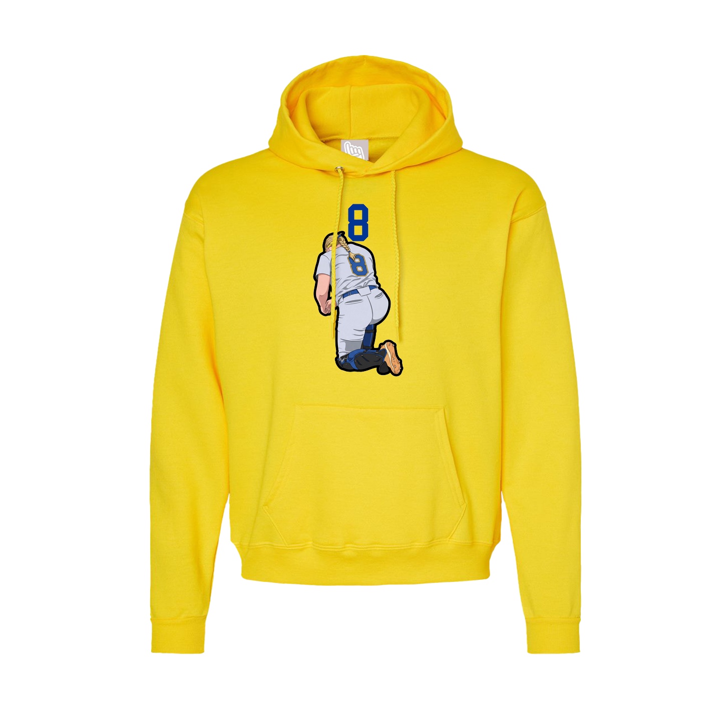 Hoodie — Number Top in Yellow