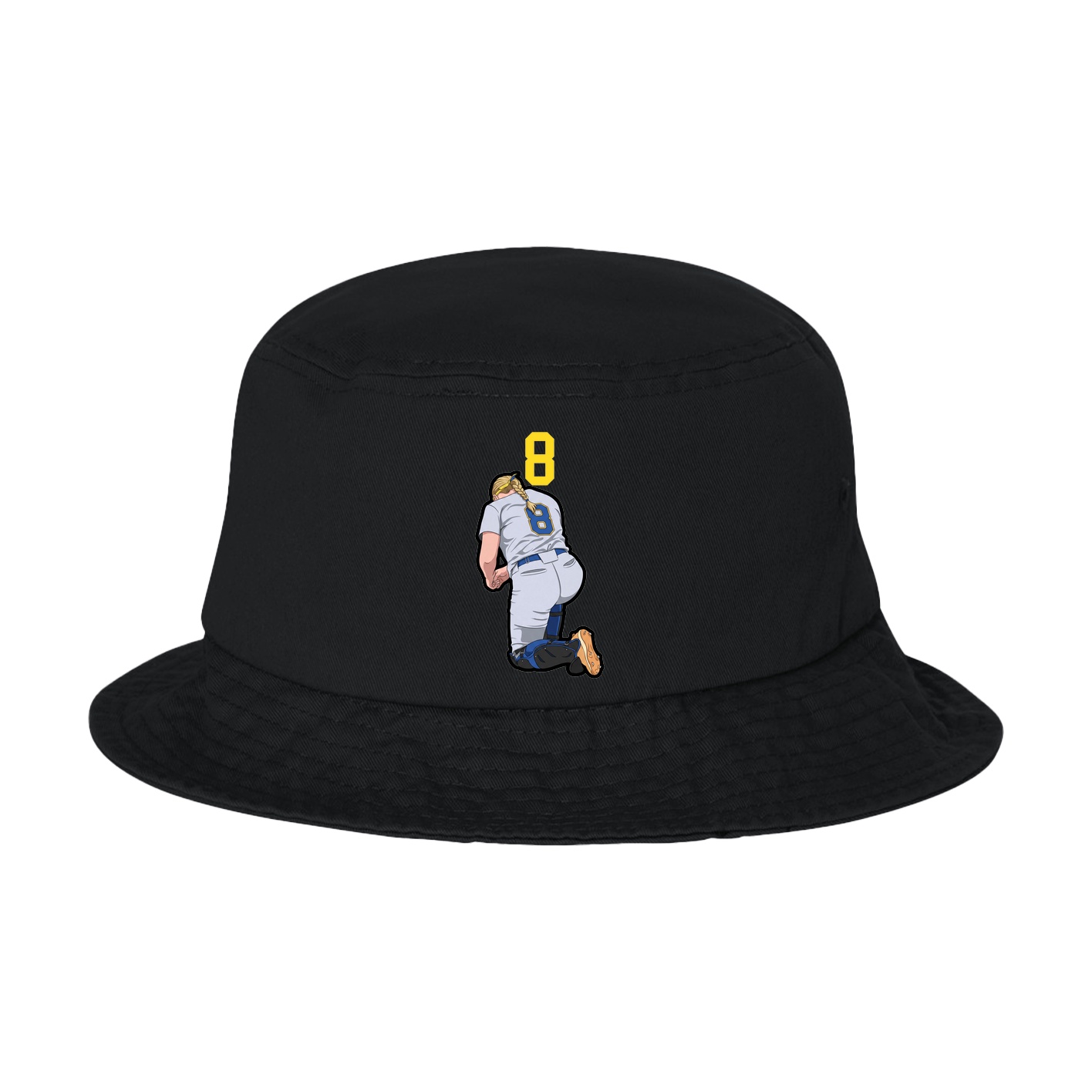 Bucket Cap — Number Top in Black