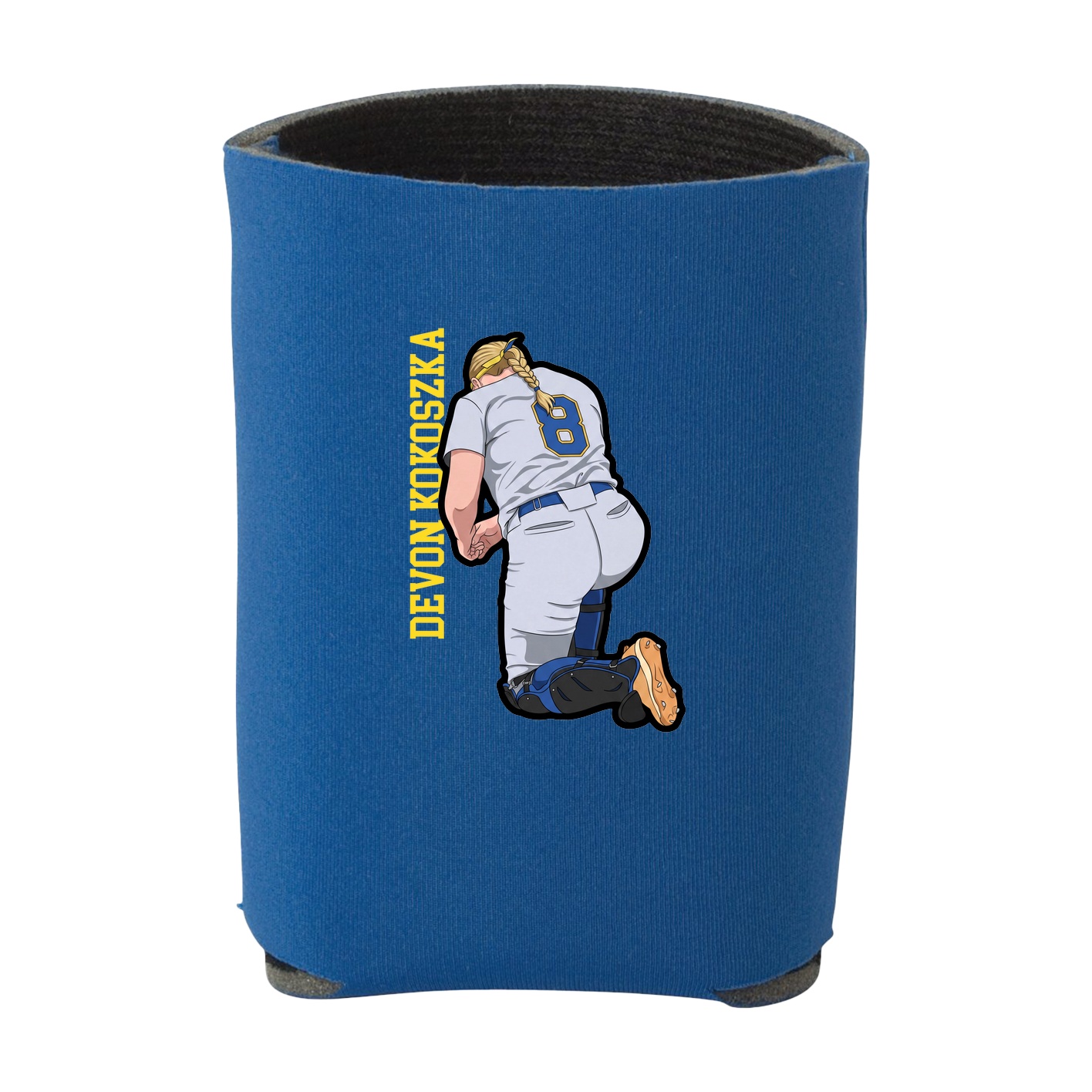 Can Holder — Name Vertical in Royal