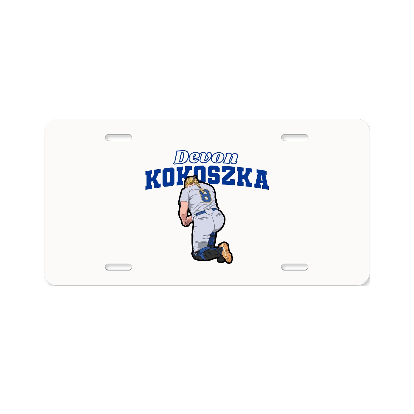 License Plate — Name Arch in Classic