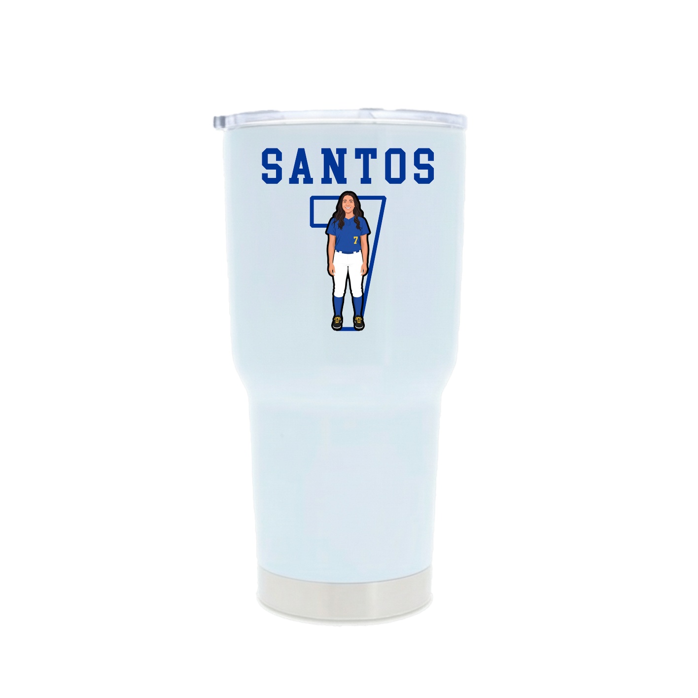 30oz Stainless Steel Tumbler — Shirsey in White