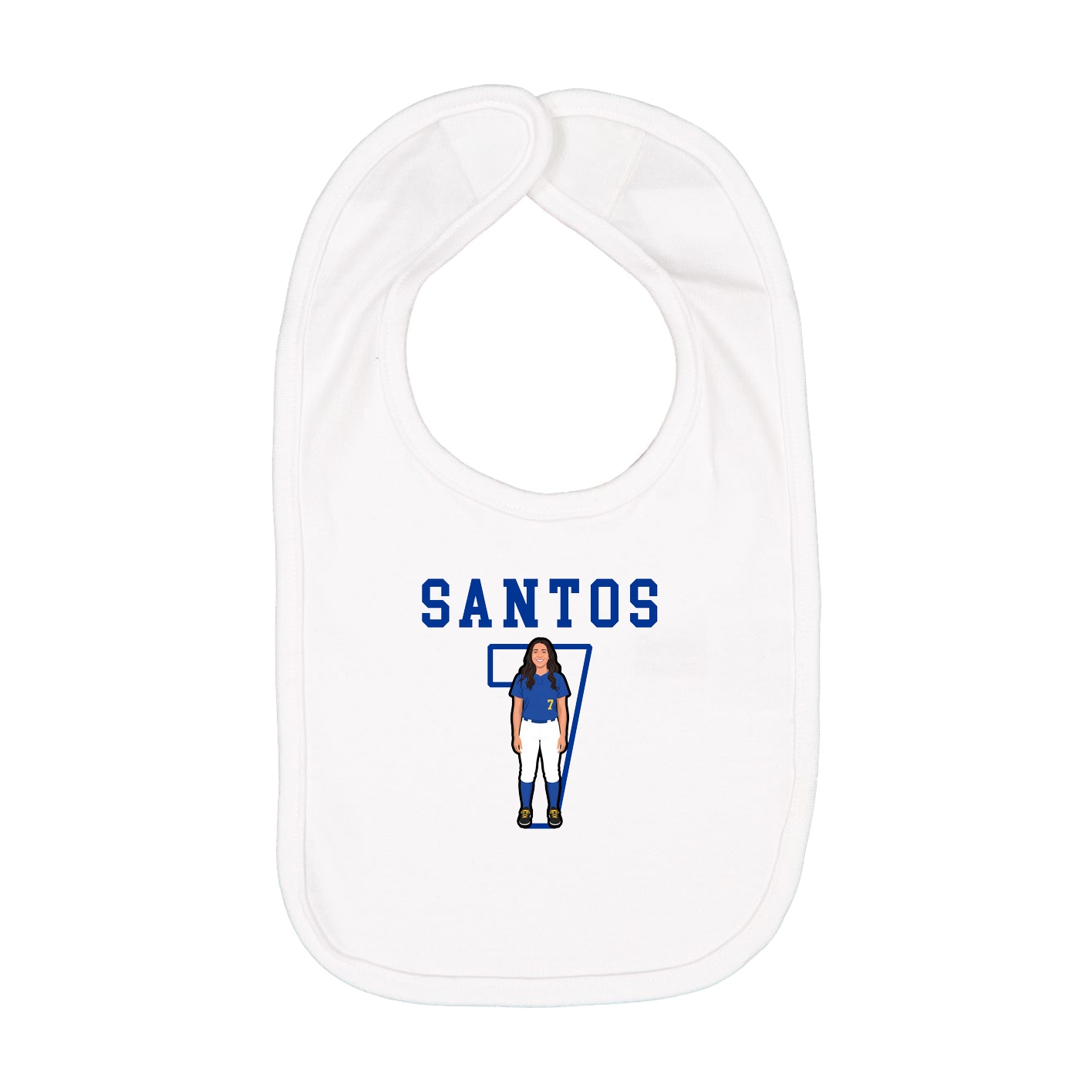 Infant Bib — Shirsey in White