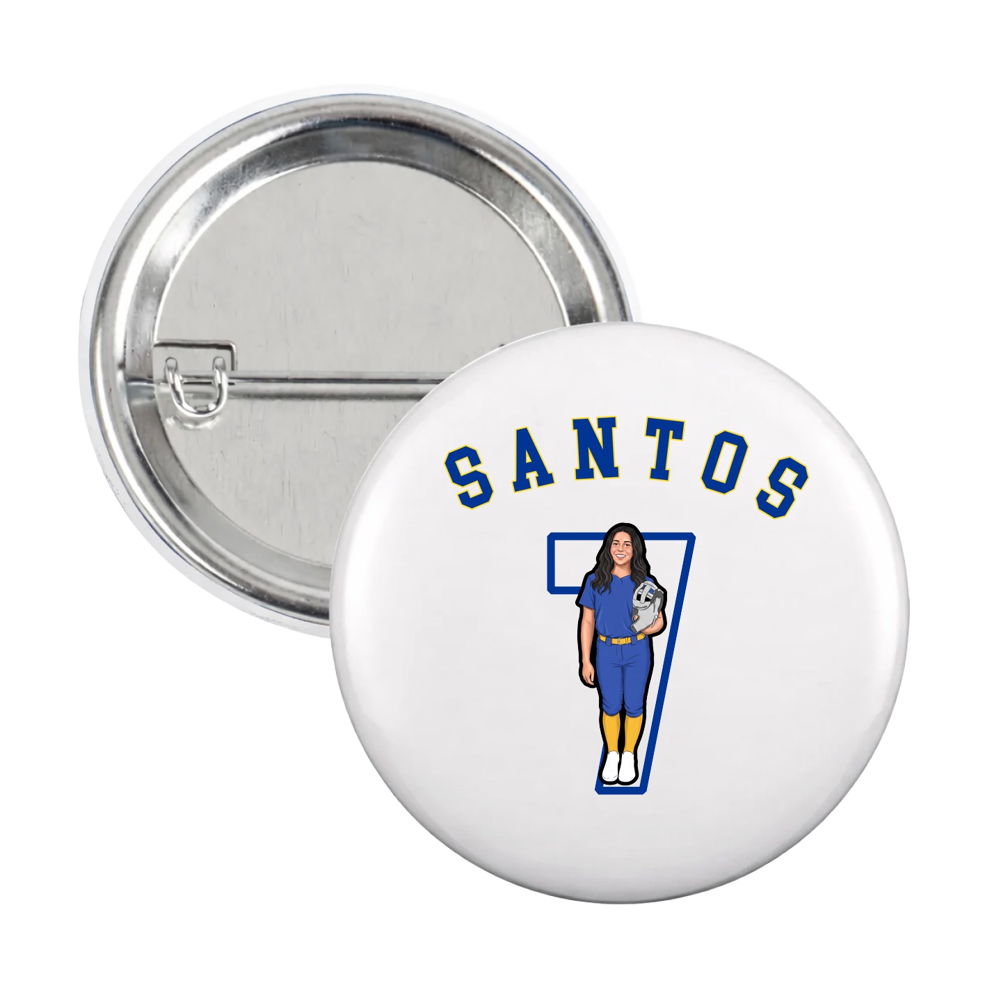 Game Day Button — Shirsey Arch in White