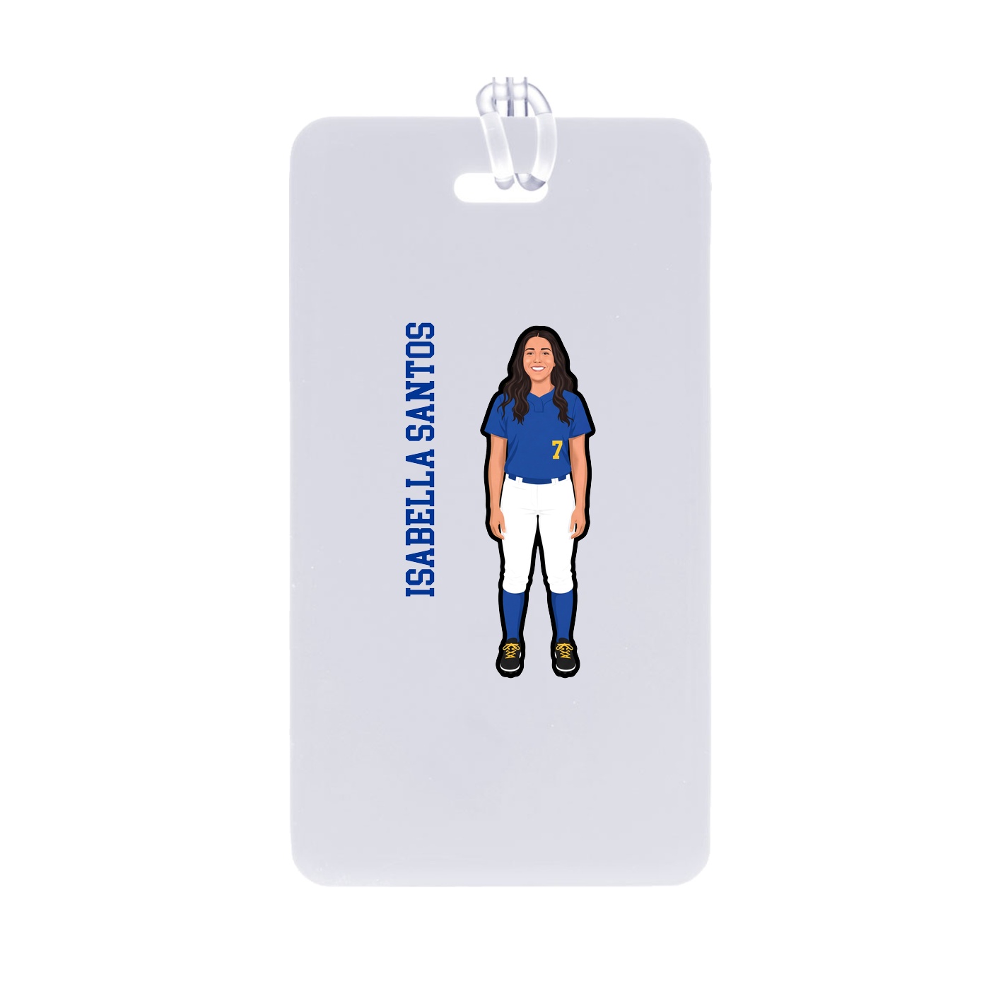 Bag Tag — Name Vertical in Classic