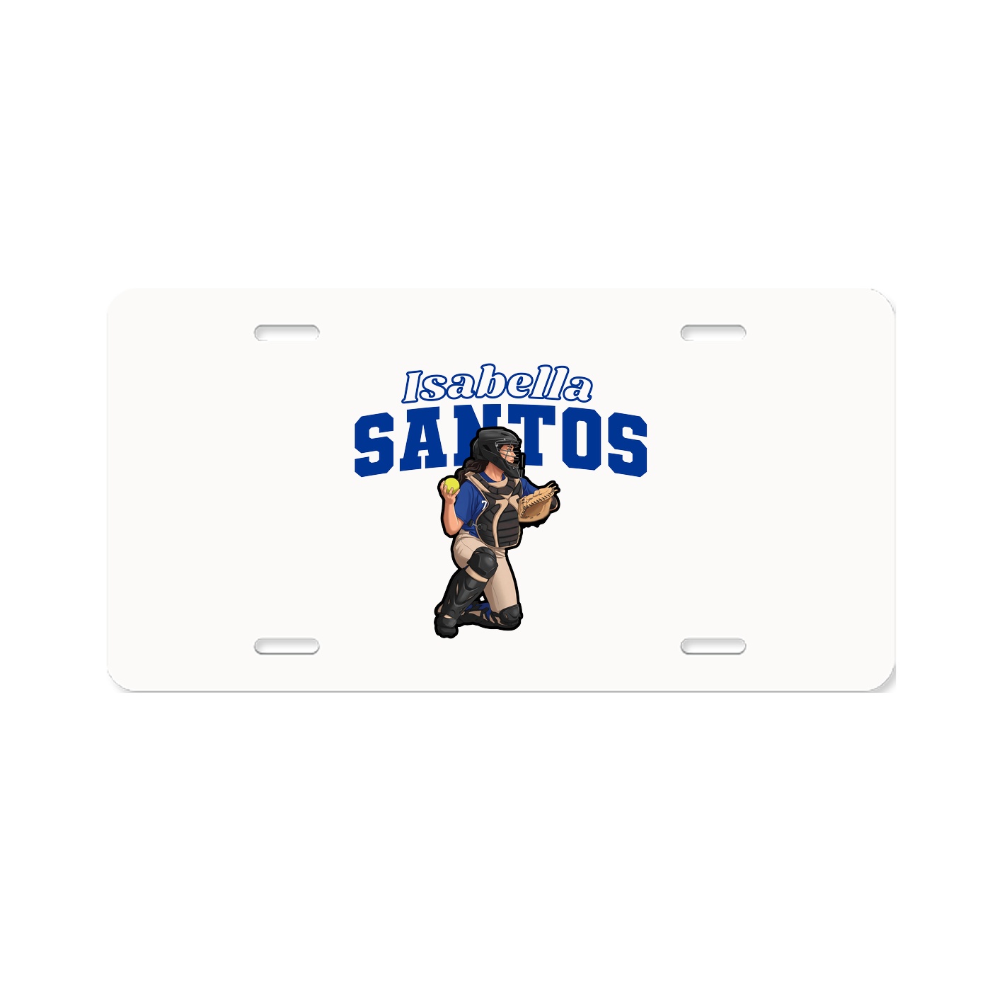 License Plate — Name Arch in Classic