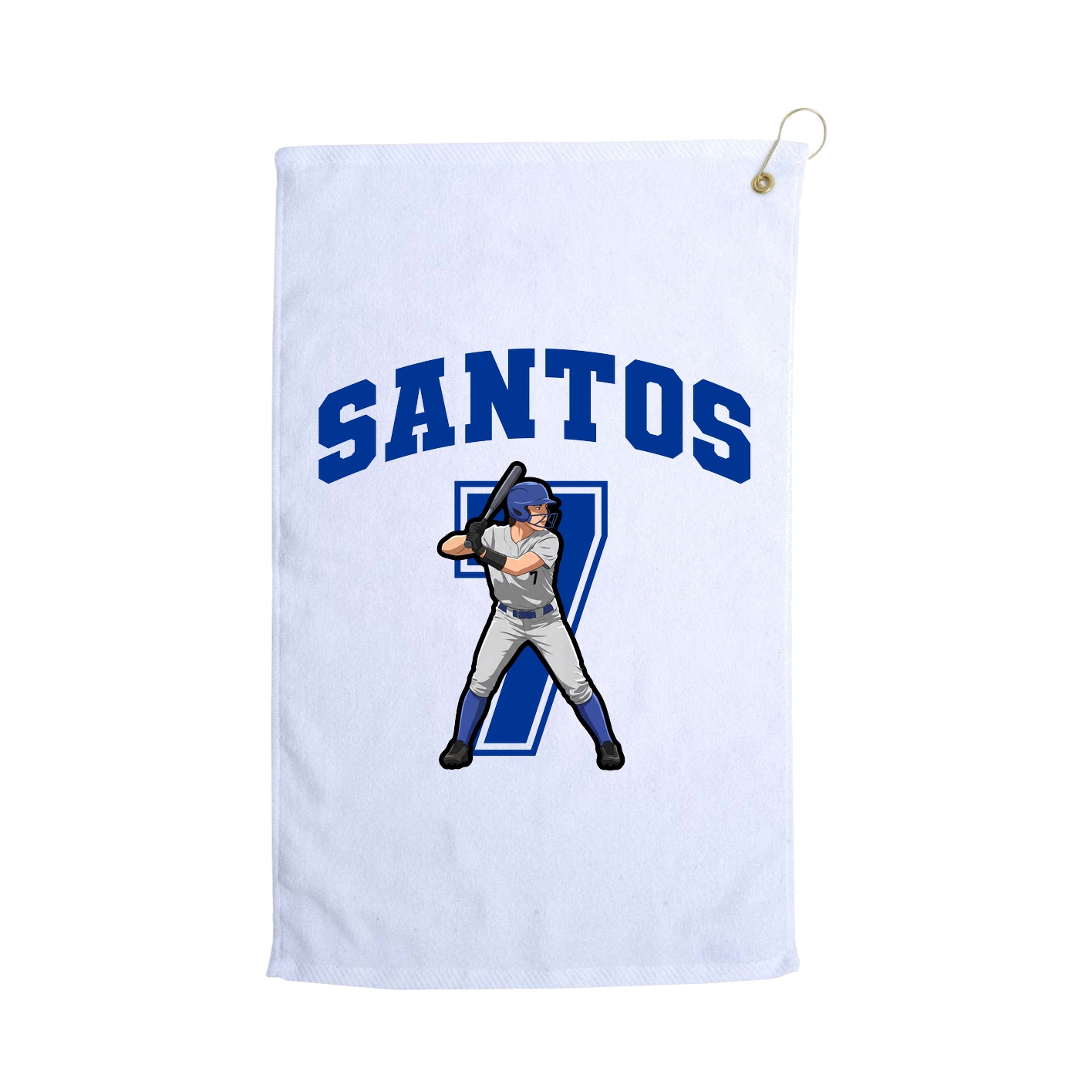 Golf Towel — Number in White