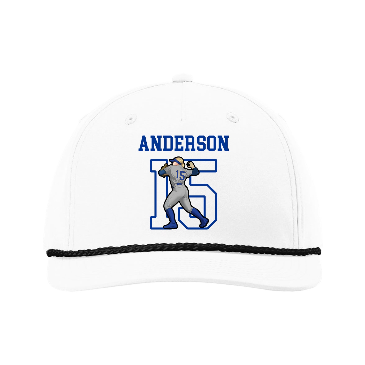 Five-Panel Classic Rope Cap — Shirsey in White