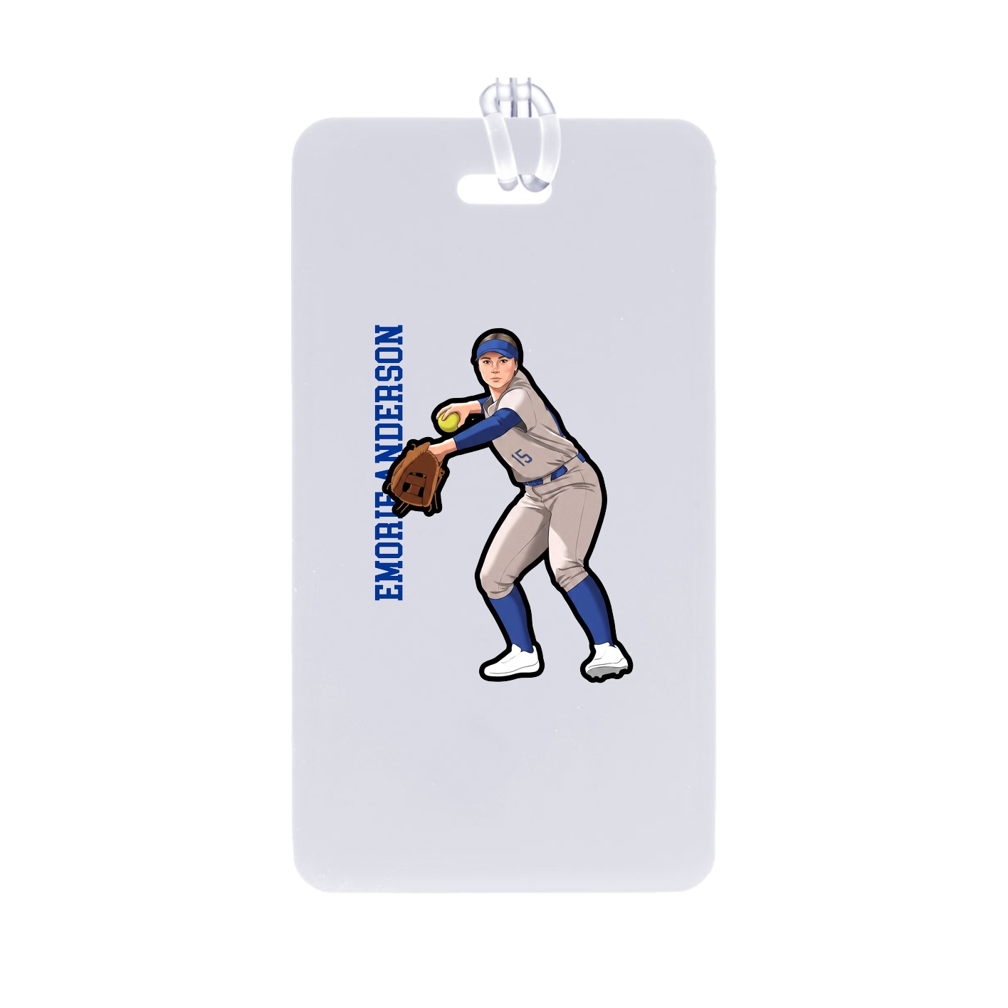 Bag Tag — Name Vertical in Classic