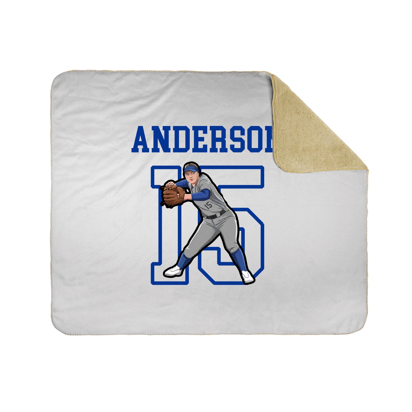 Throw Blanket — Shirsey in White