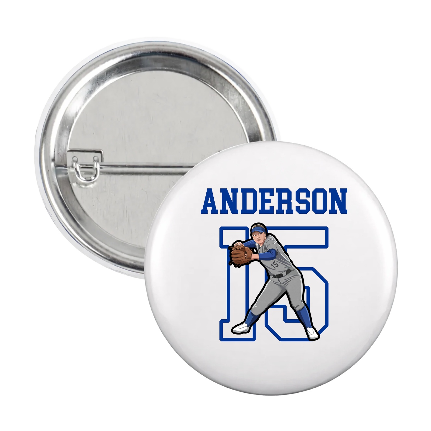 Game Day Button — Shirsey in White
