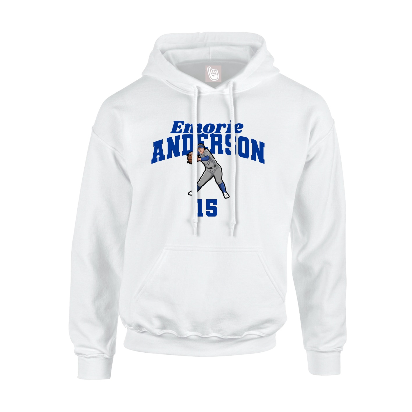 Hoodie — Signature Arch in White