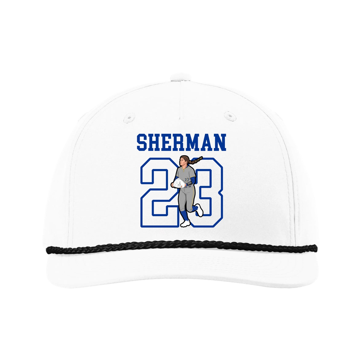 Five-Panel Classic Rope Cap — Shirsey in White