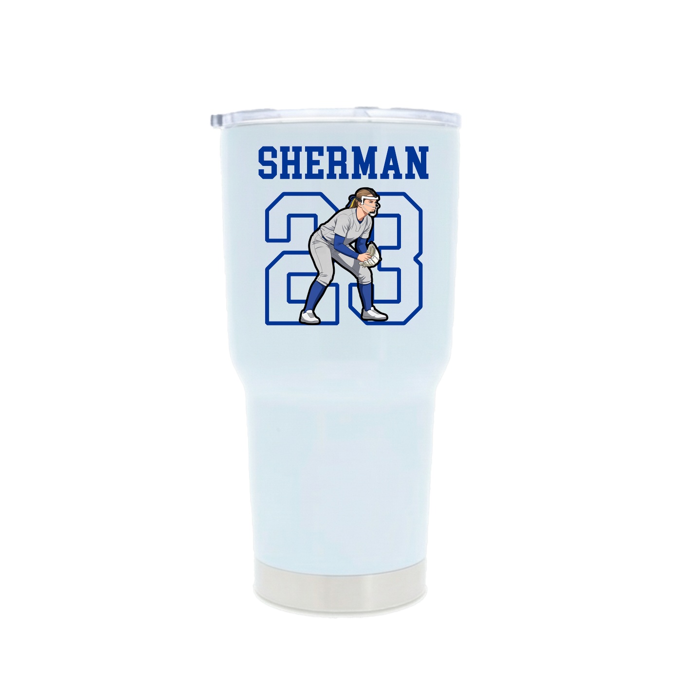 30oz Stainless Steel Tumbler — Shirsey in White