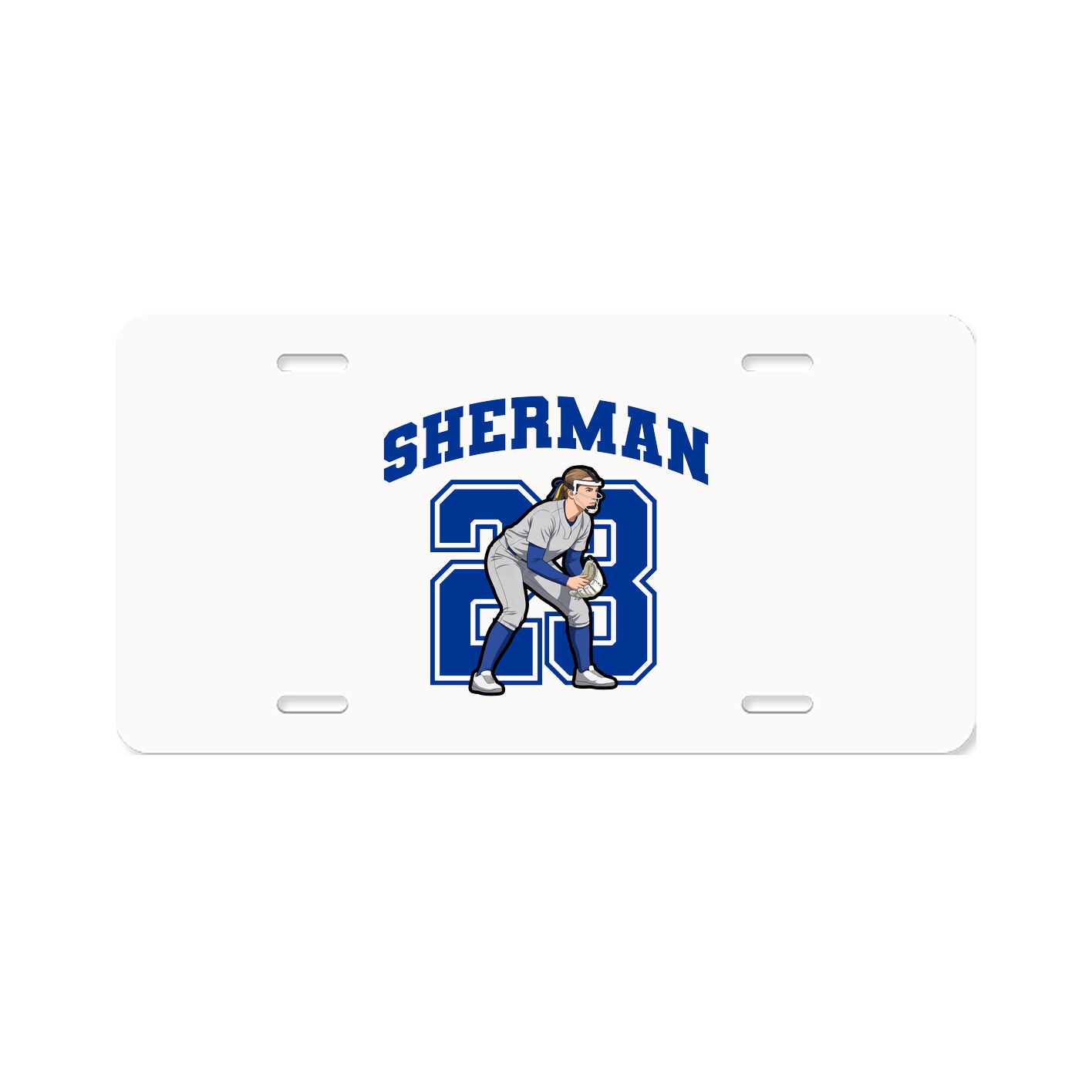 License Plate — Number in Classic