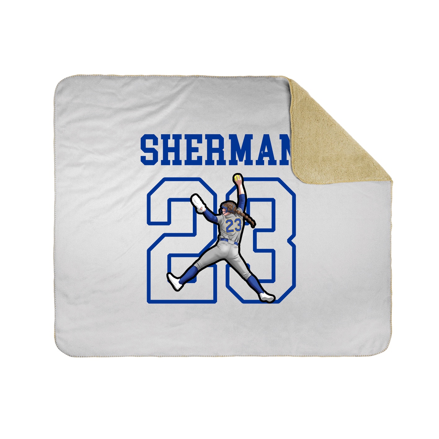 Throw Blanket — Shirsey in White