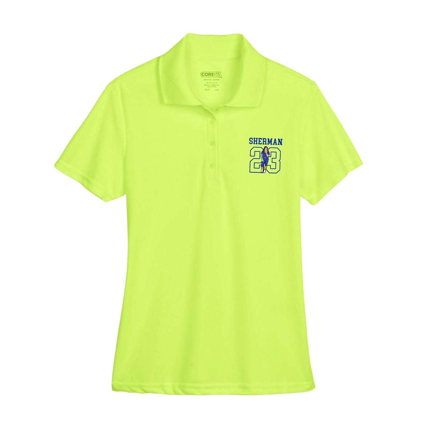 Womens Performance Polo — Shirsey in Yellow