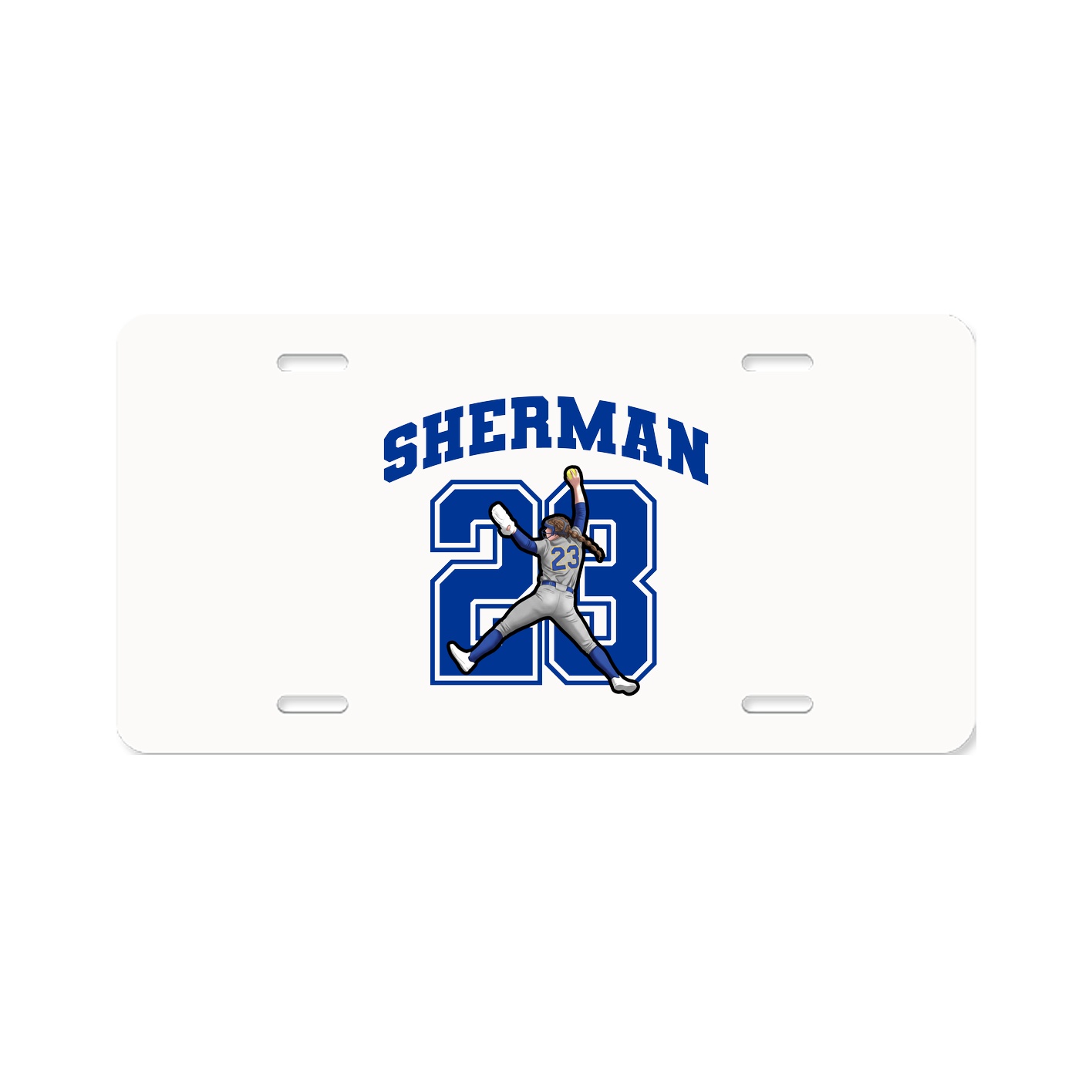 License Plate — Number in Classic