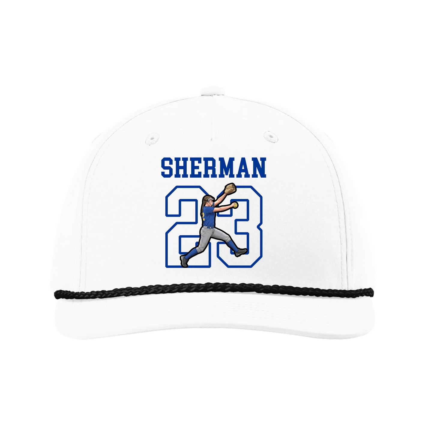 Five-Panel Classic Rope Cap — Shirsey in White