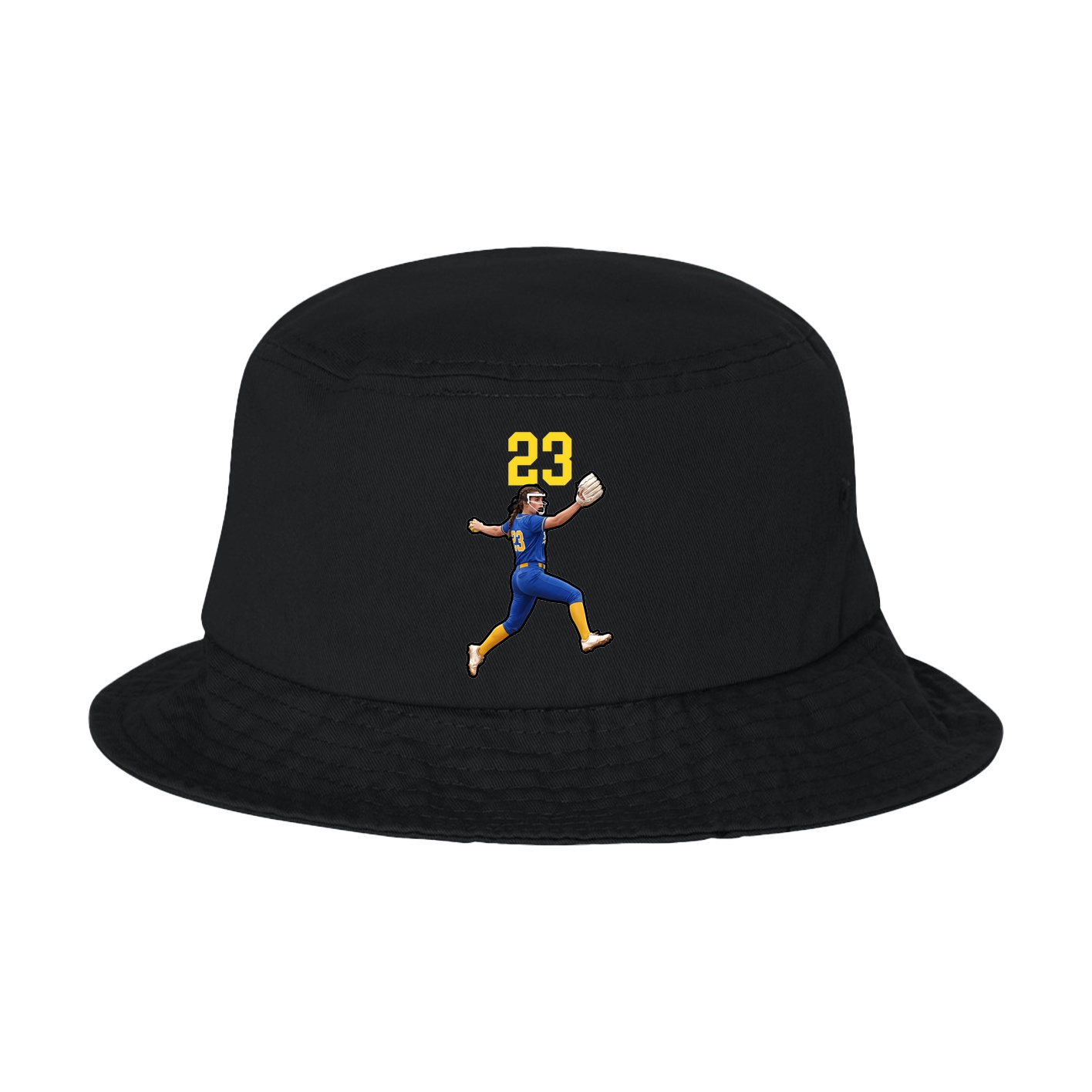 Bucket Cap — Number Top in Black