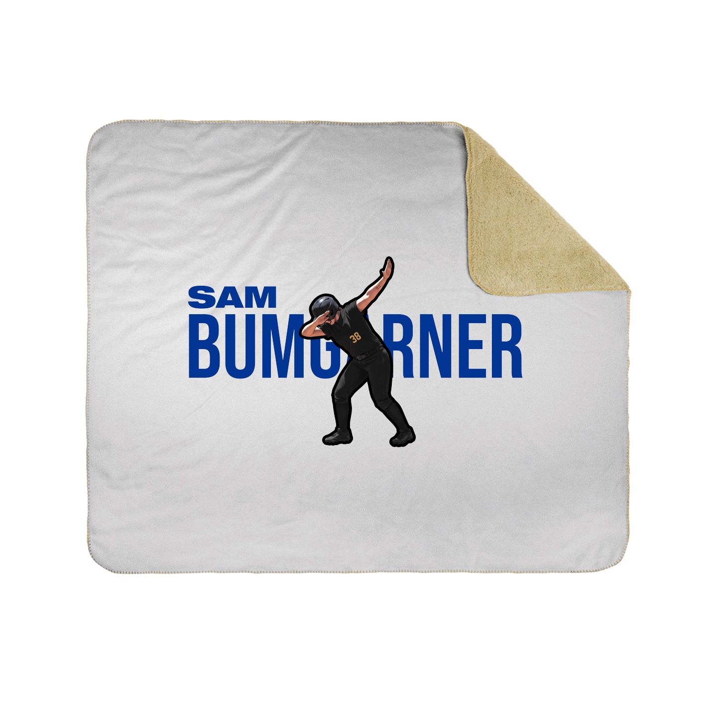 Throw Blanket — Player Name in White