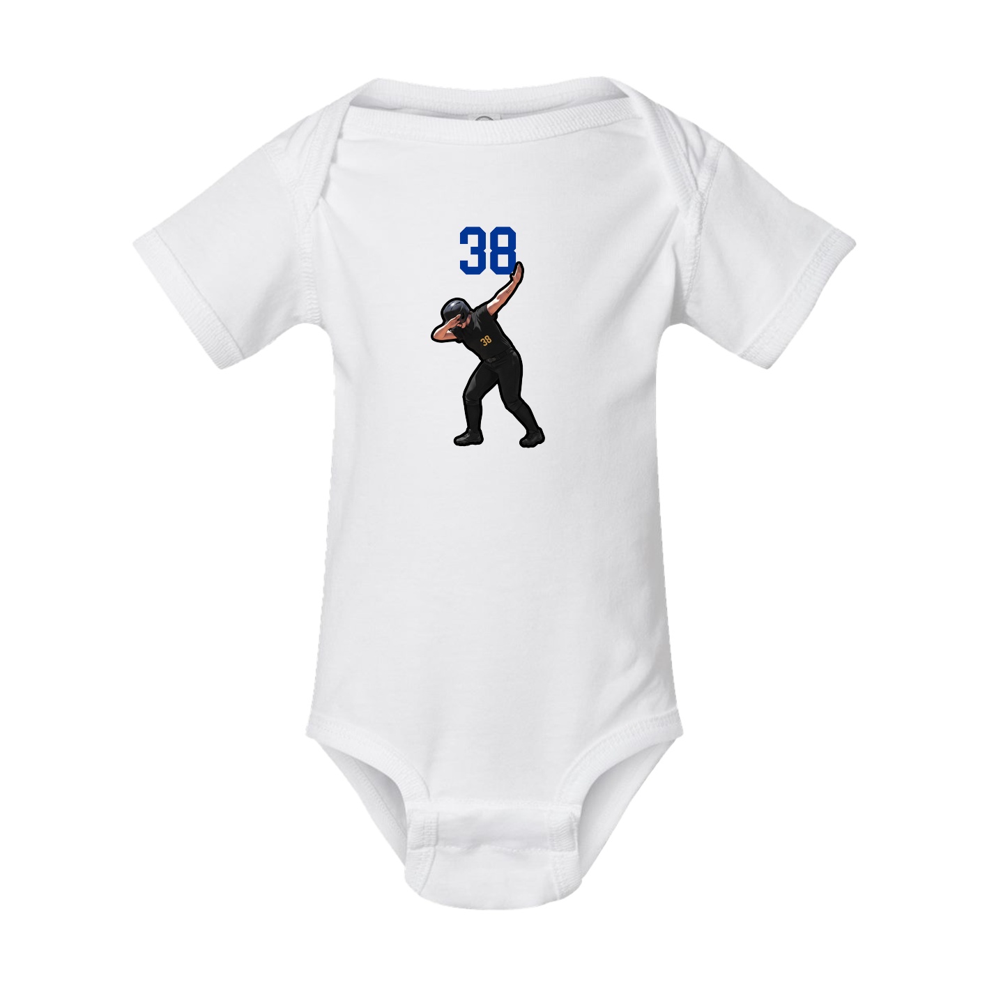 Baby Onesie — Number Top in White