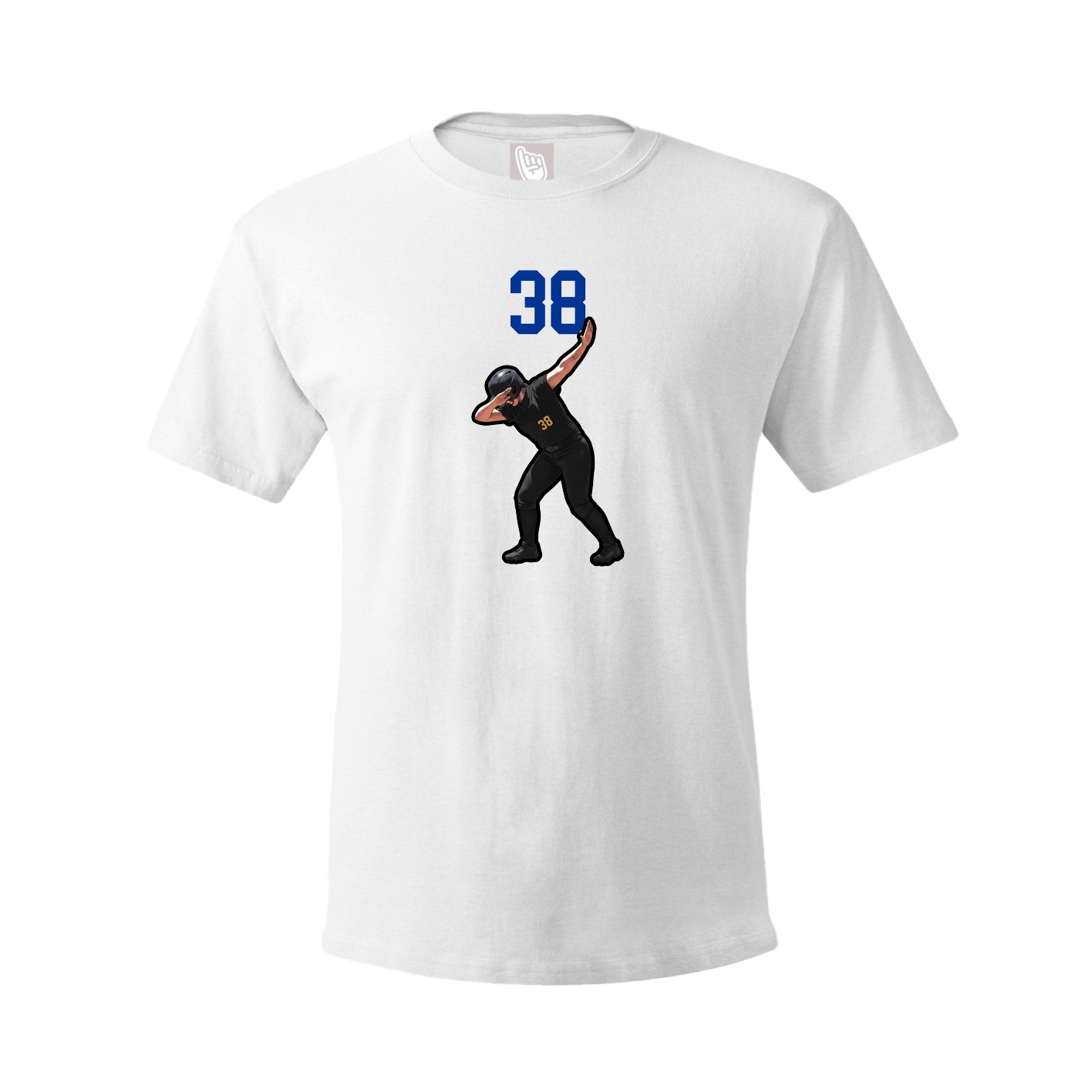 Youth Tee — Number Top in White