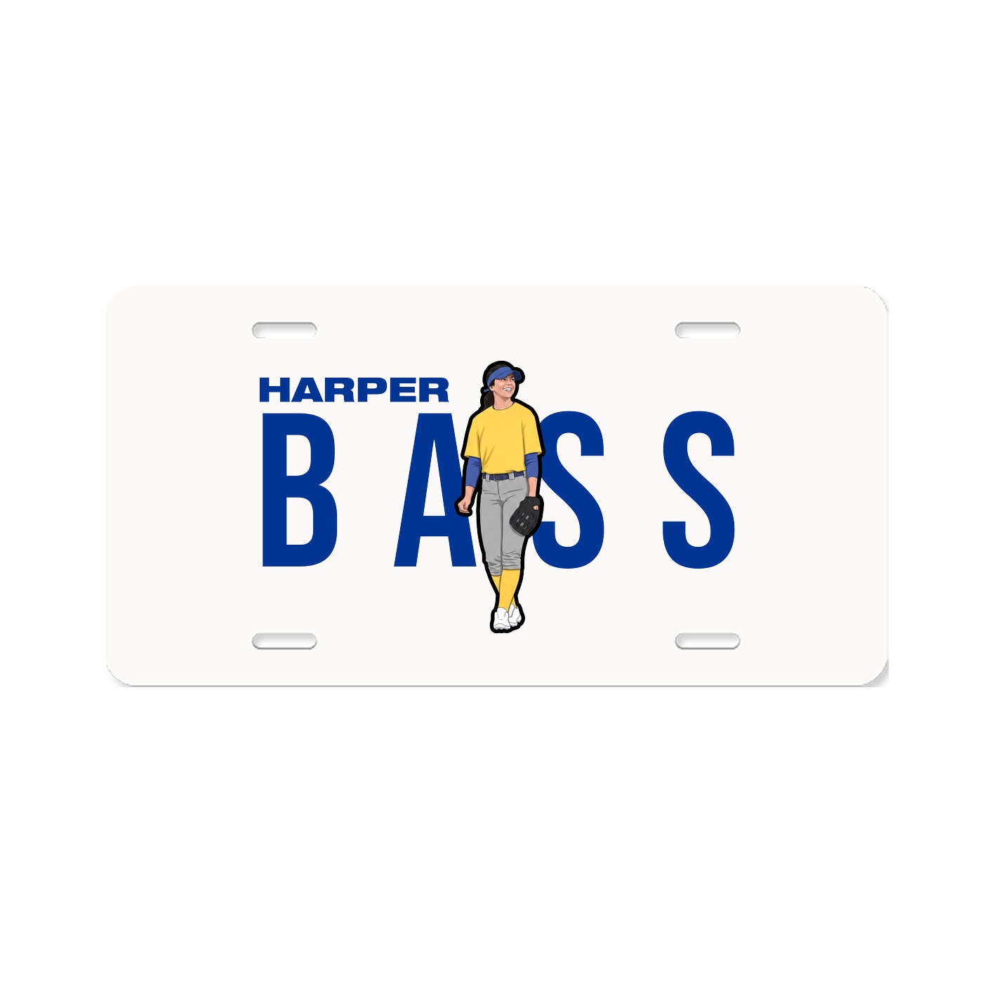 License Plate — Player Name in Classic