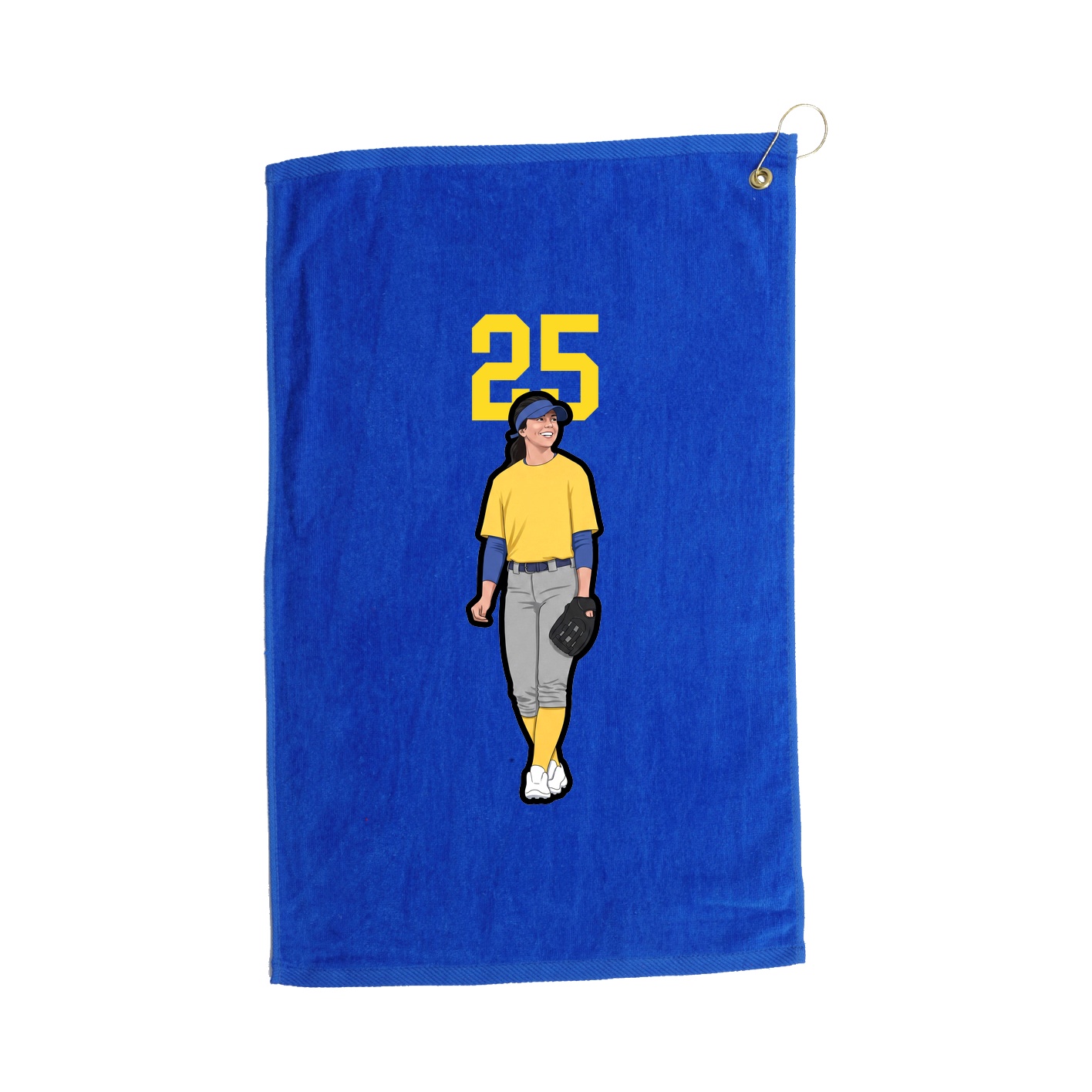 Golf Towel — Number Top in Royal