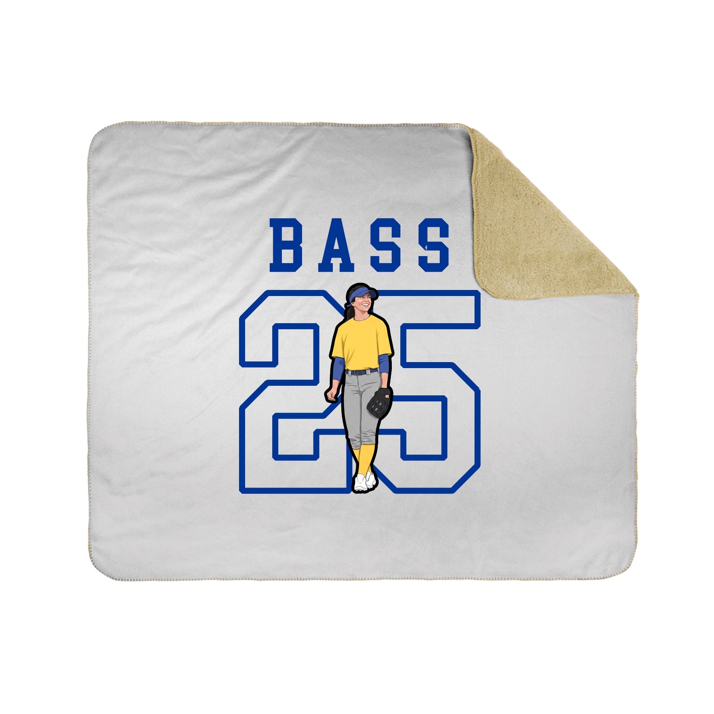 Throw Blanket — Shirsey in White