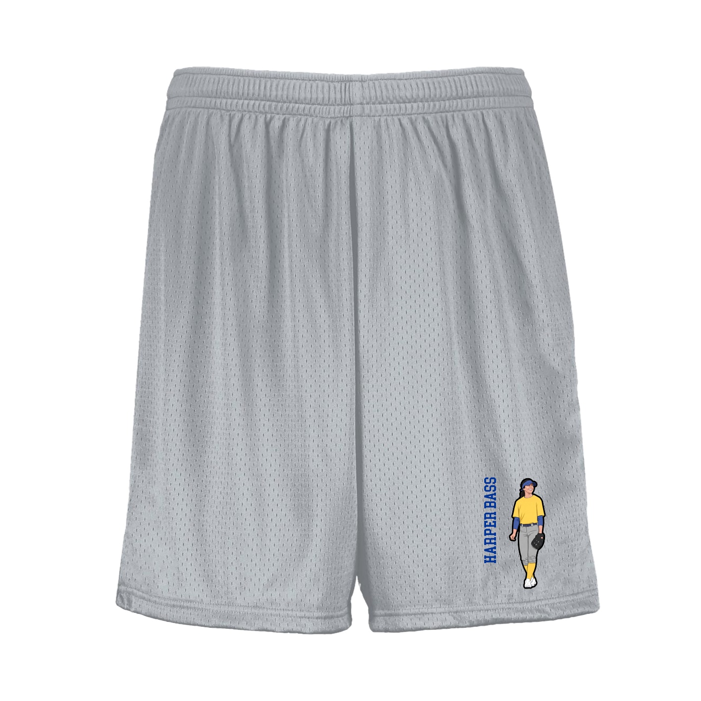 Shorts — Name Vertical in Silver