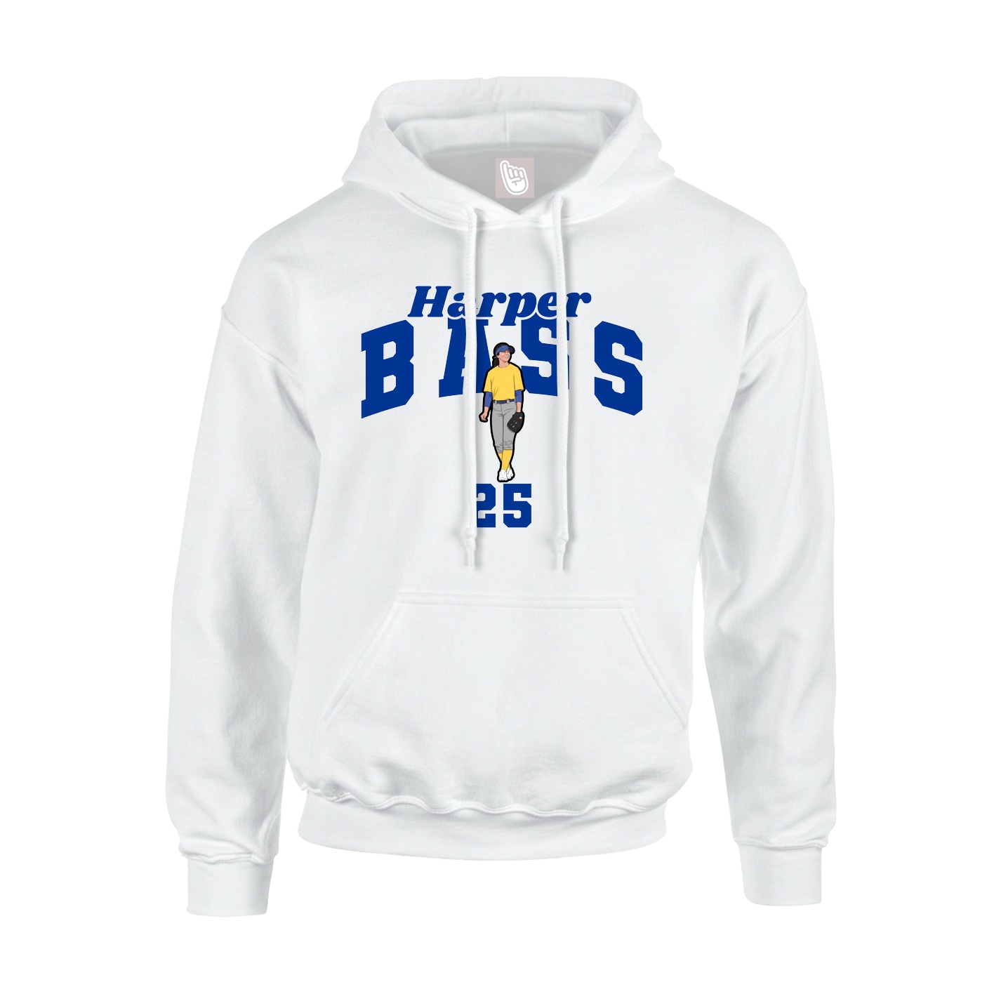 Hoodie — Signature Arch in White