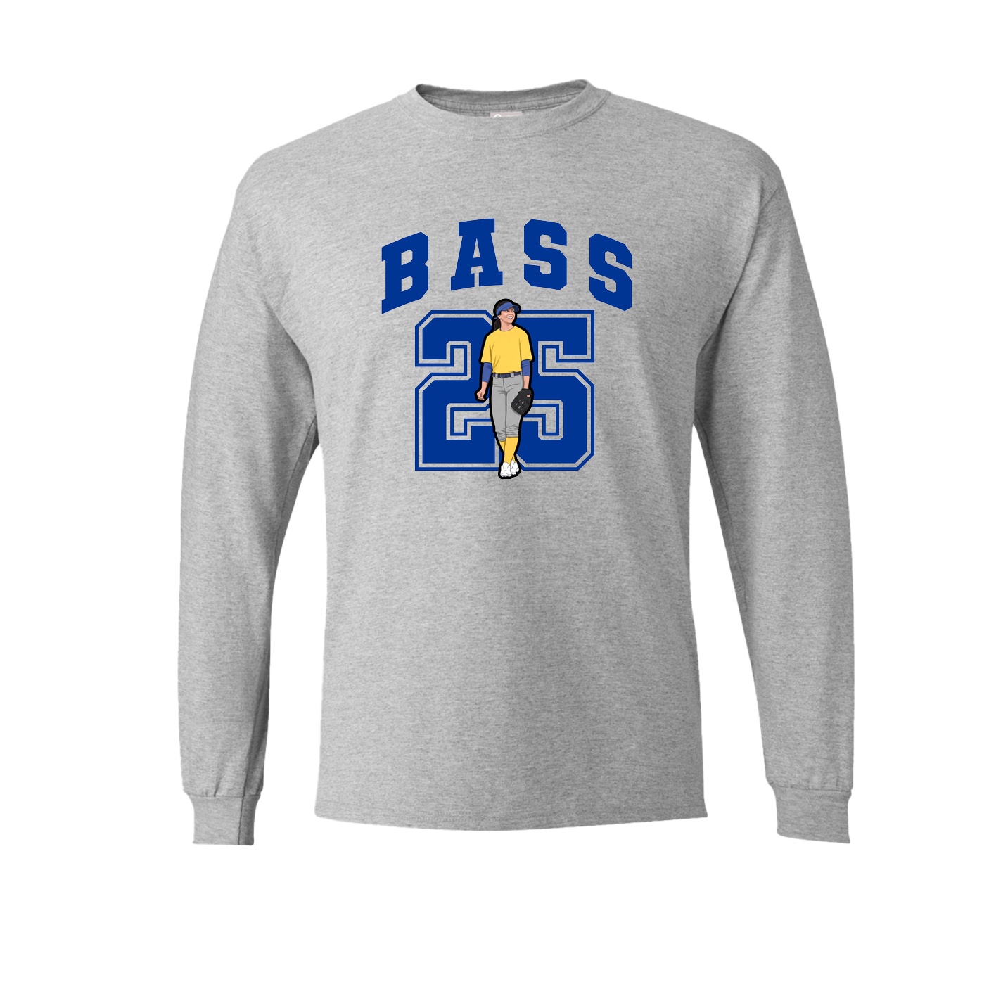 Long Sleeve Tee — Number in Grey