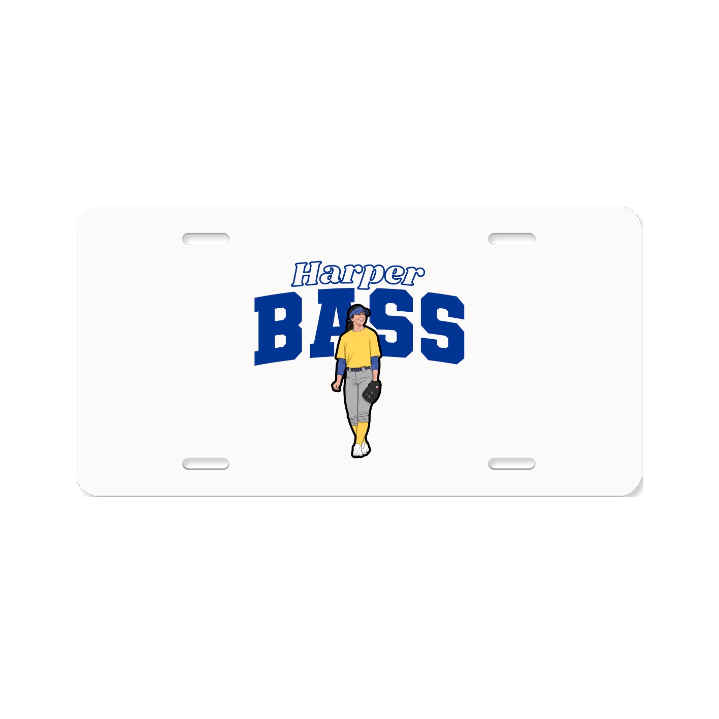 License Plate — Name Arch in Classic