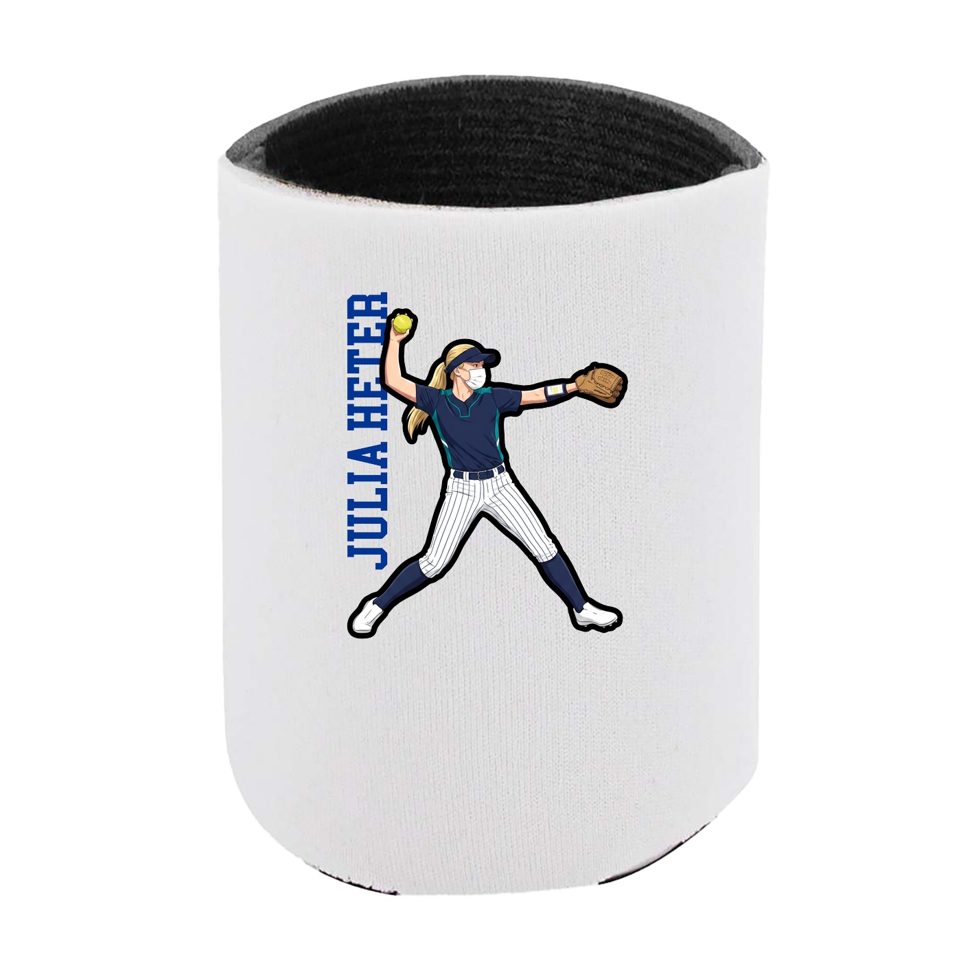 Can Holder — Name Vertical in White