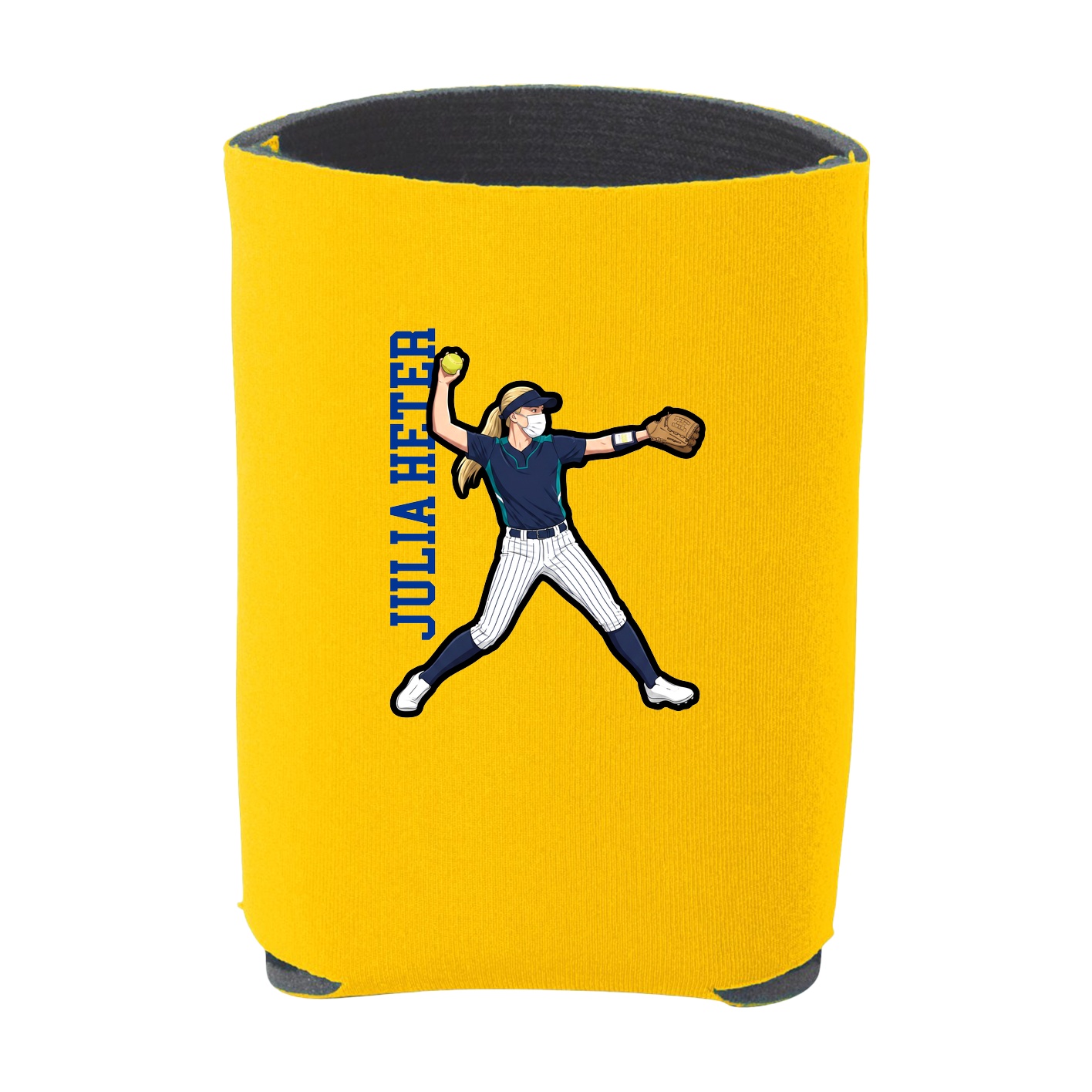 Can Holder — Name Vertical in Yellow