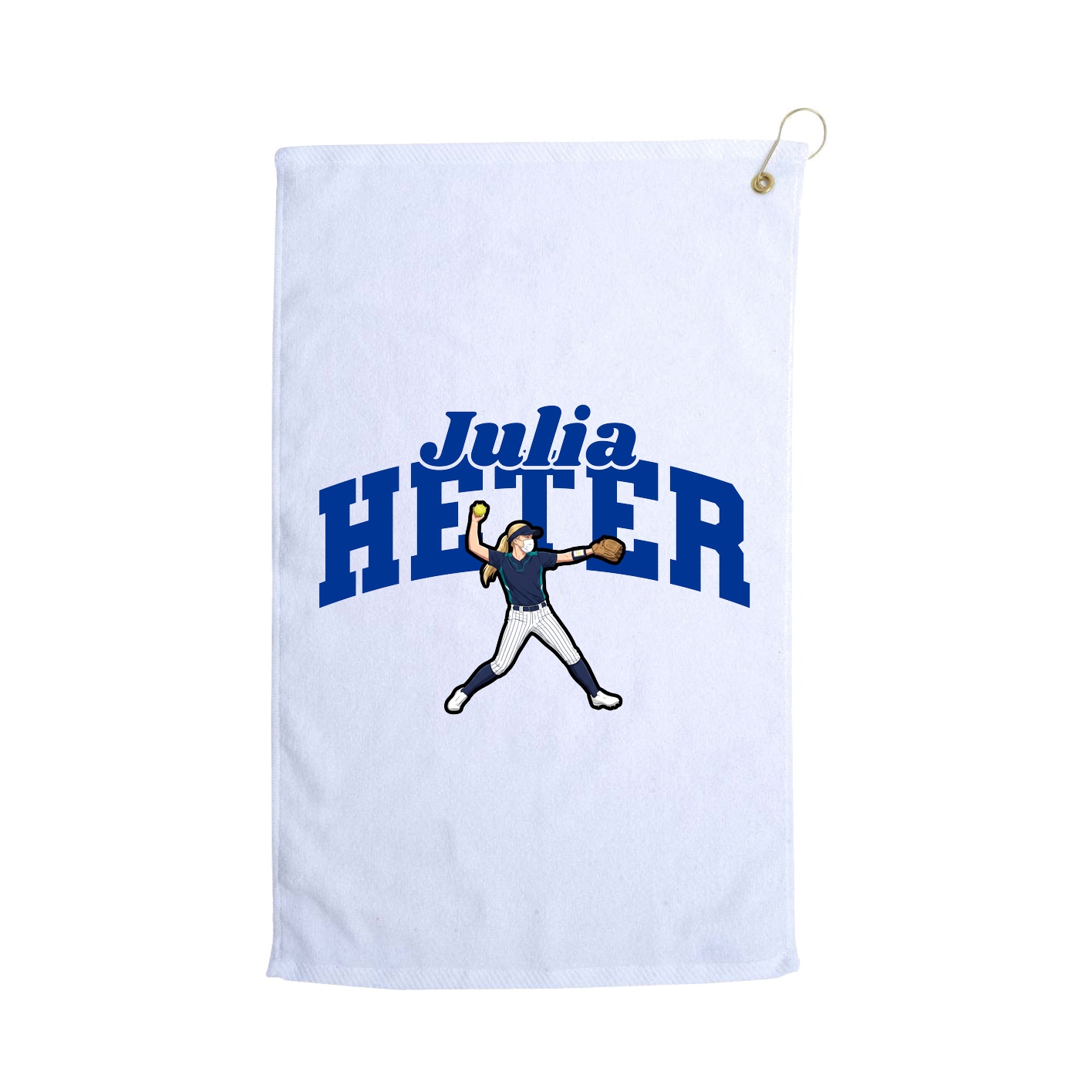 Golf Towel — Signature Arch in White