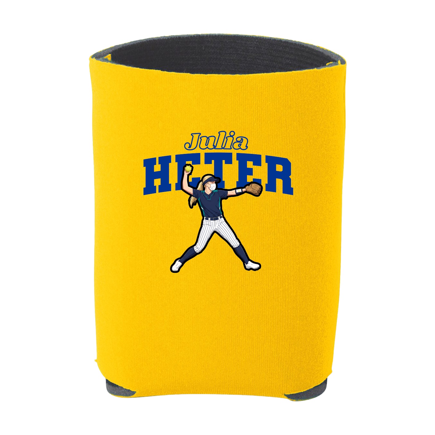Can Holder — Name Arch in Yellow