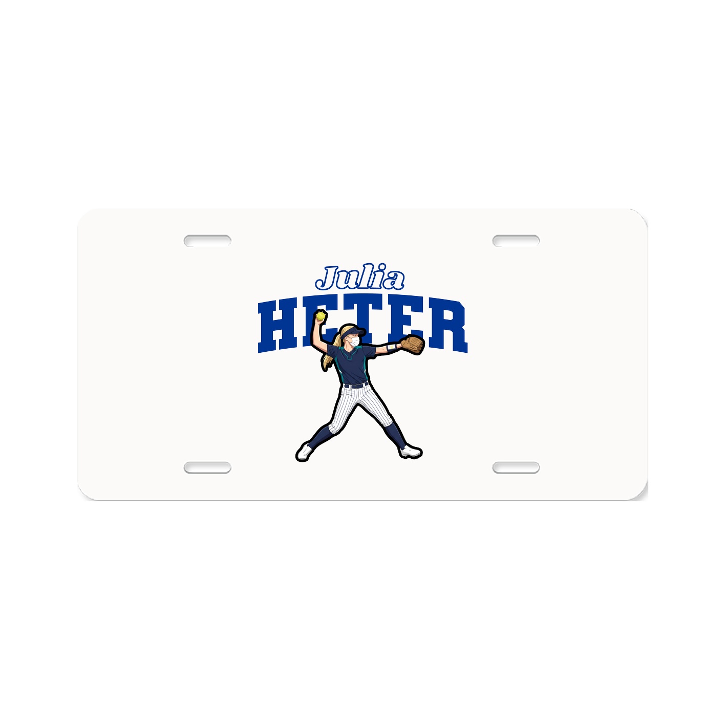 License Plate — Name Arch in Classic