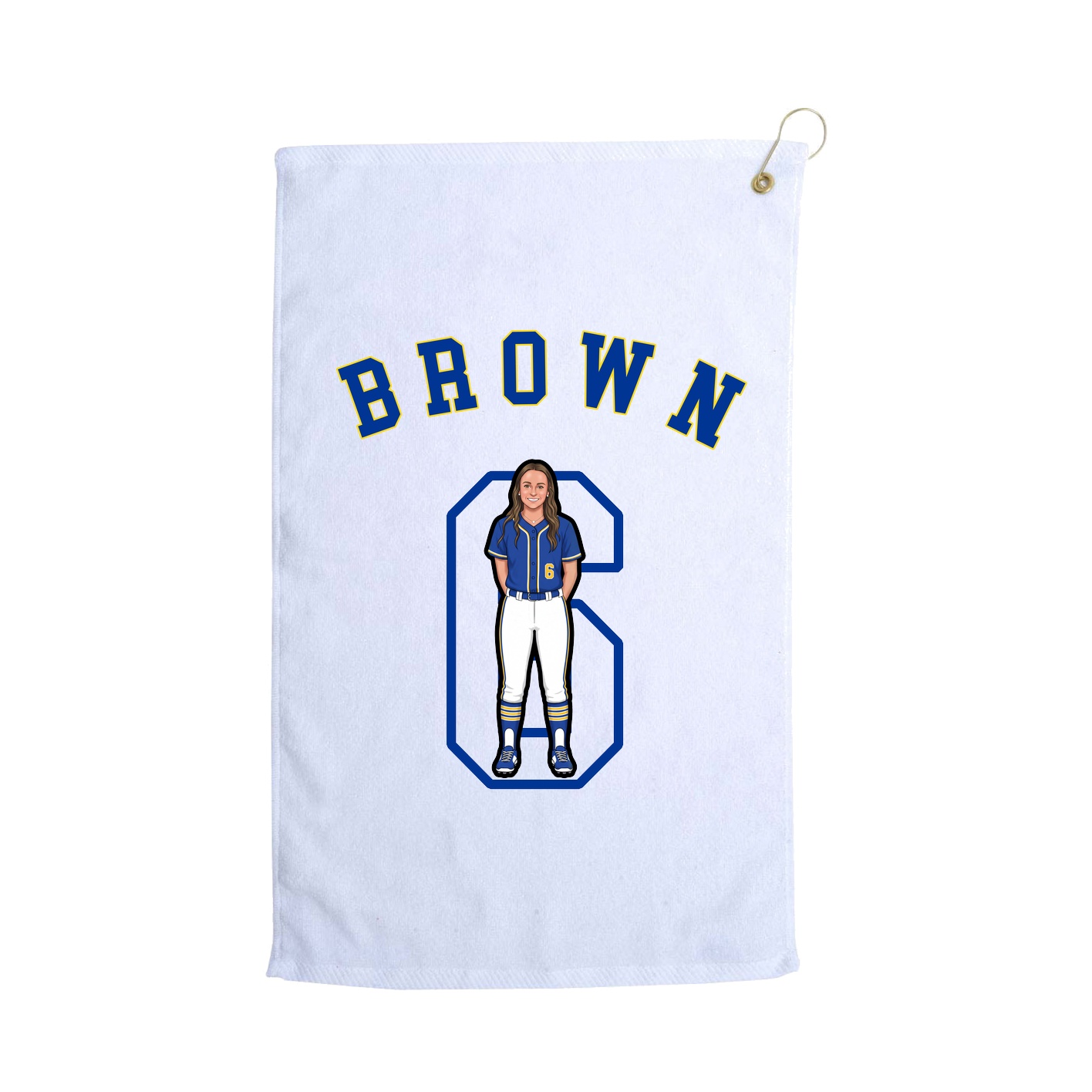 Golf Towel — Shirsey Arch in White