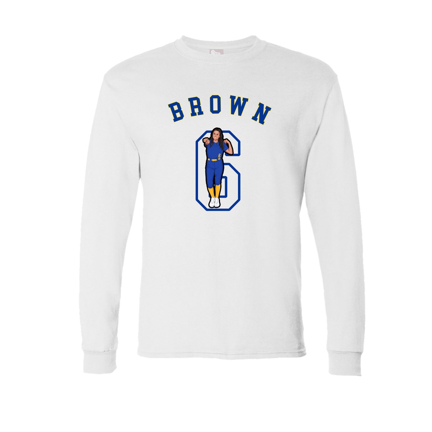 Long Sleeve Tee — Shirsey Arch in White