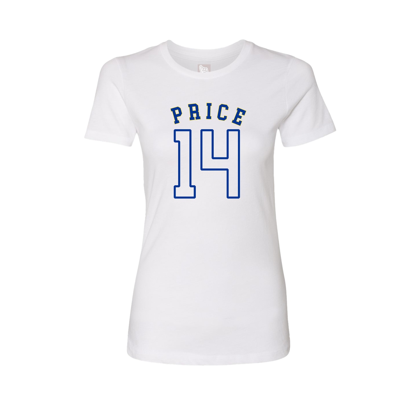 Fitted Women's Tee — Shirsey Arch in White