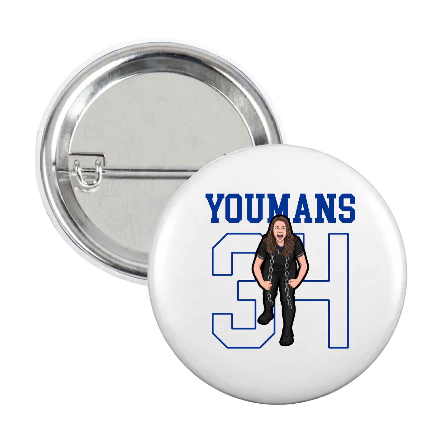 Game Day Button — Shirsey in White