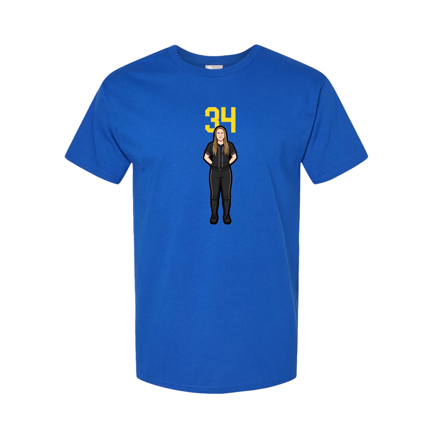 Tee — Number Top in Royal