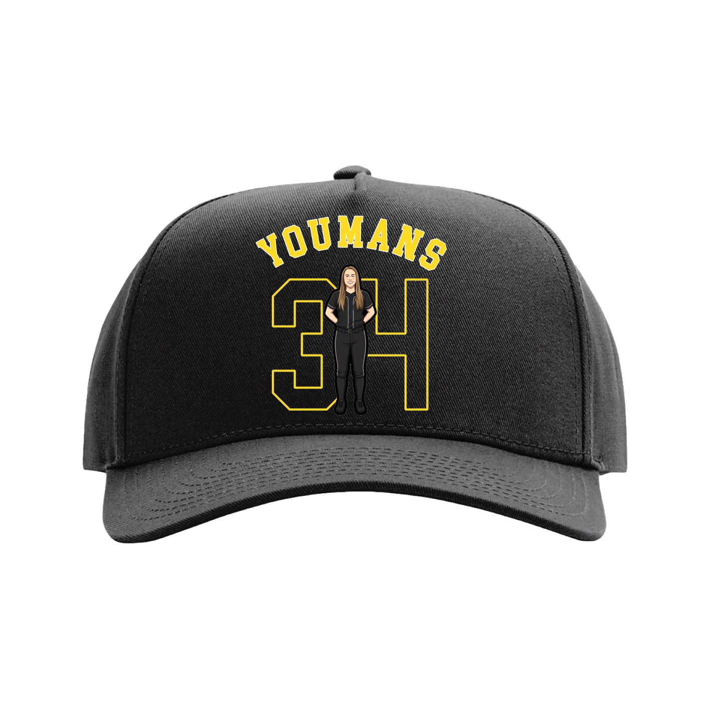 Full Fabric Five-Panel Champ Cap